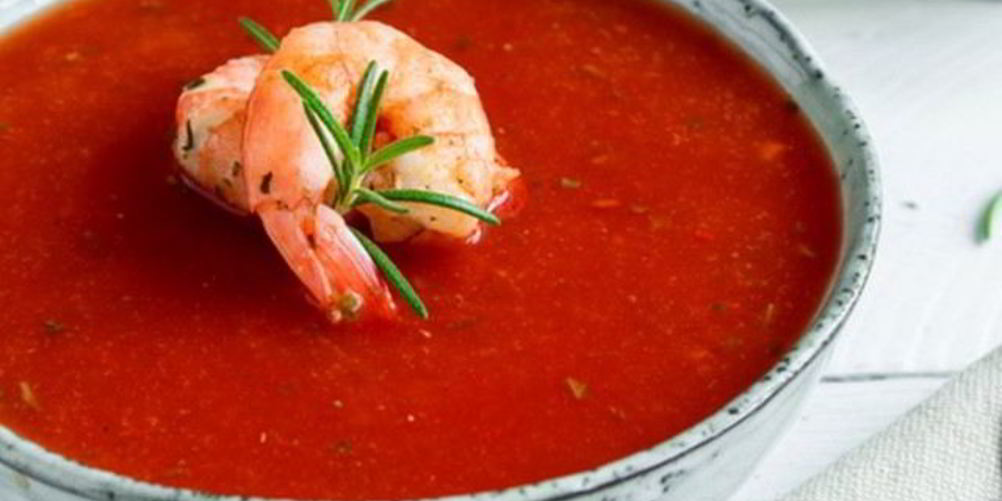 Рецепт гаспачо с креветками