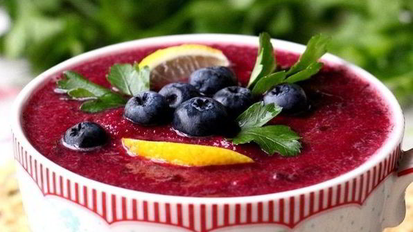 свекольно-ягодный гаспачо