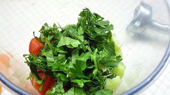 вишнево-малиновый гаспачо