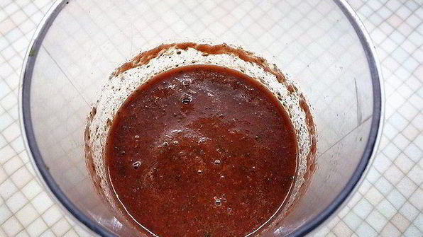 вишнево-малиновый гаспачо