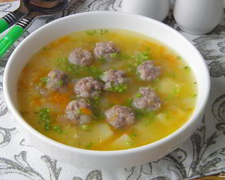 Гороховый суп с фаршем