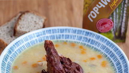 Гороховый суп с горчицей