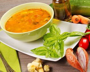 Гороховый суп с итальянским акцентом