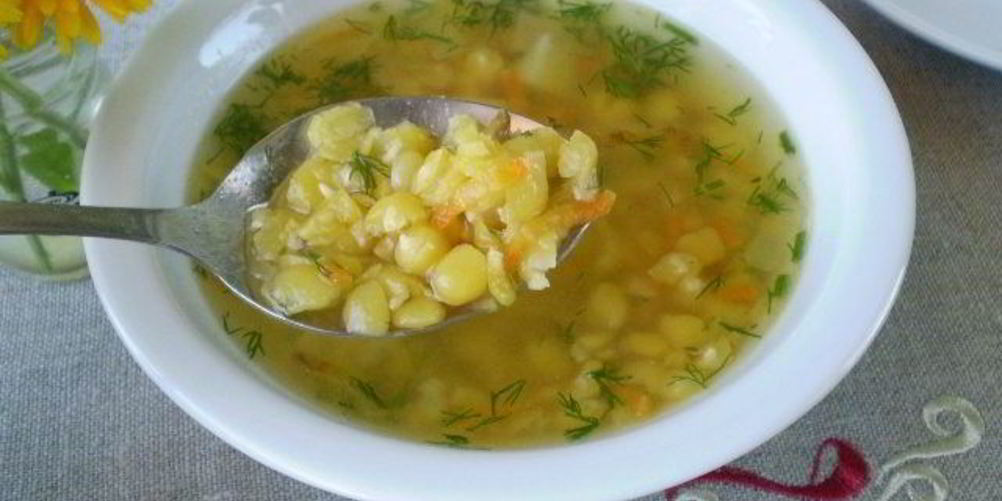 Рецепт горохового супа с картофелем