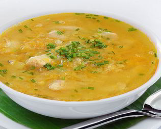 Гороховый суп с куриным филе