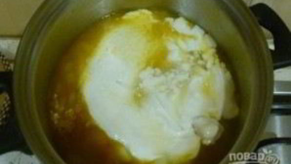 гороховый суп с курицей на кокосовом молоке