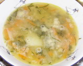 Гороховый суп с сельдереем