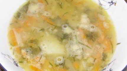 Гороховый суп с сельдереем