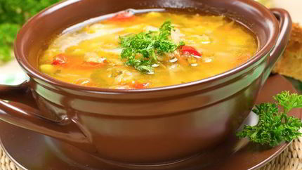 Гороховый суп с тыквой