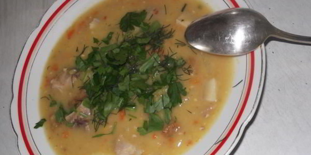 Рецепт горохового супа со свининой