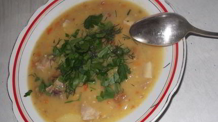 Гороховый суп со свининой