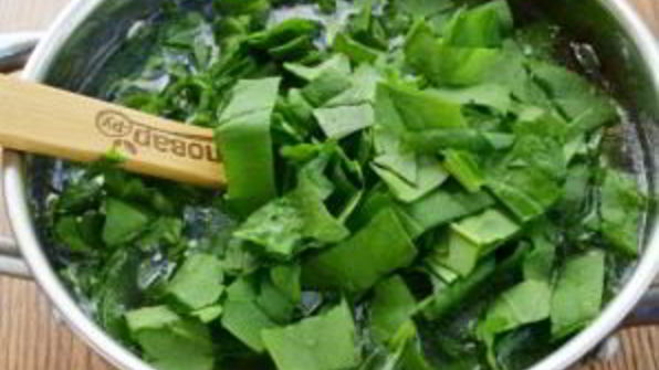 суп из шпината и бараньего гороха