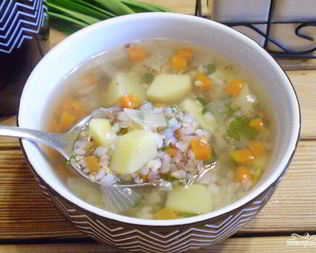 Гречневый диетический суп