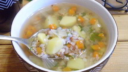 Гречневый диетический суп