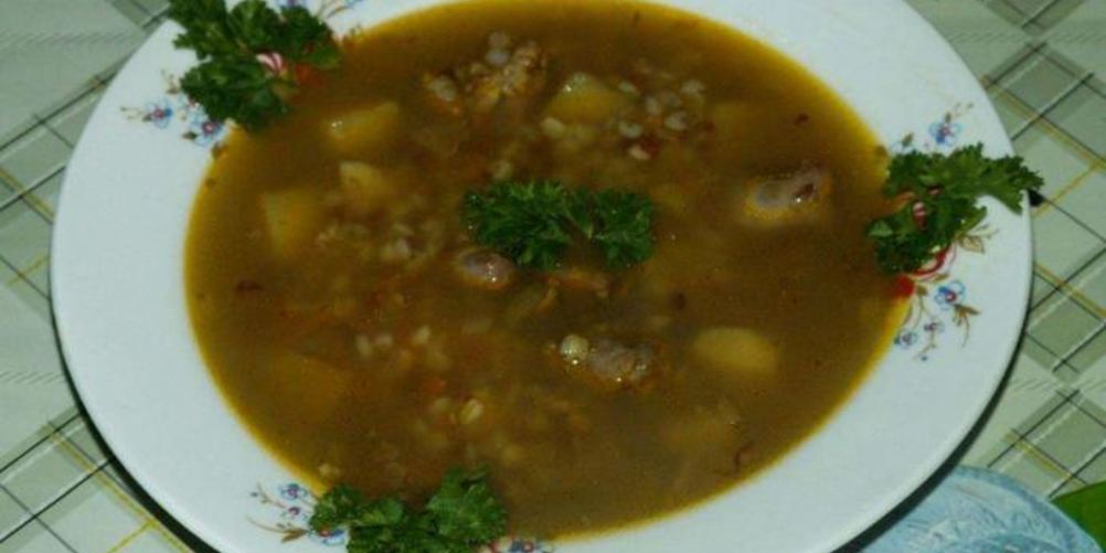 Рецепт гречневого супа с печенью