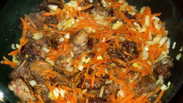 гречневый суп с печенью