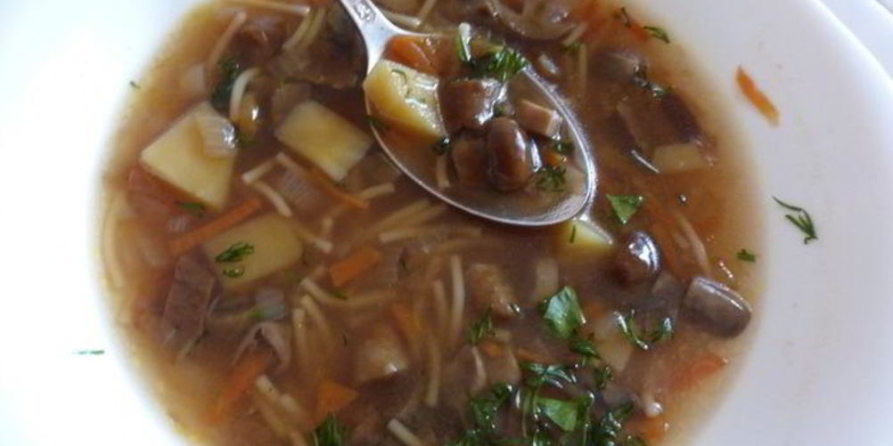 Рецепт грибного супа из трех видов грибов