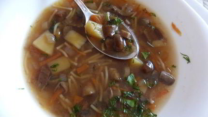 Грибной суп из трех видов грибов