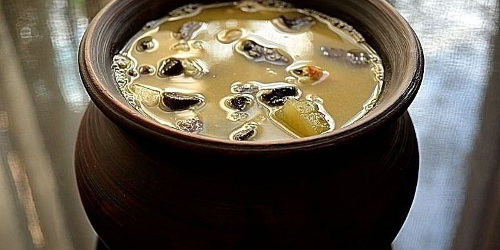 Рецепт грибного супа с пшеном и яйцами маша