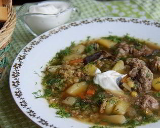 Густой грибной суп