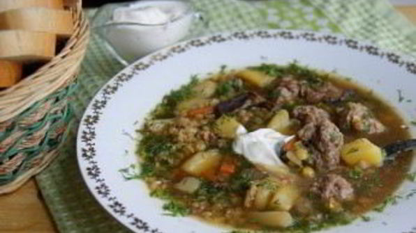 густой грибной суп