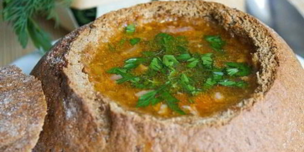 Рецепт ирландского супа в хлебе