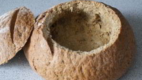 ирландский суп в хлебе