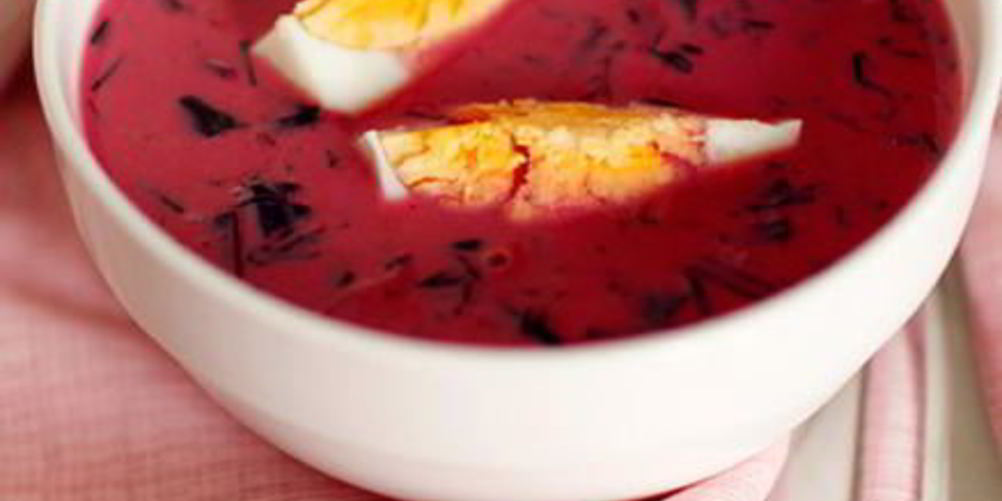 Рецепт хладника литовского — холодного супа из свеклы