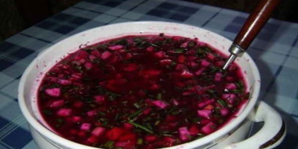 Рецепт холодника из свеклы на воде