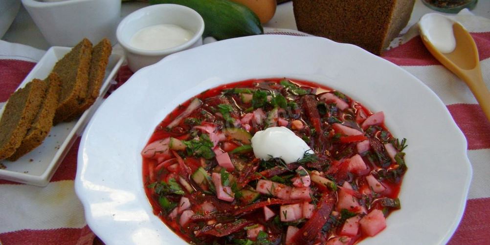 Рецепт холодника из свеклы