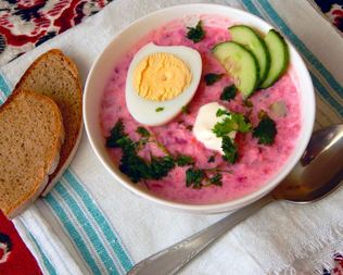 Холодник на кефире