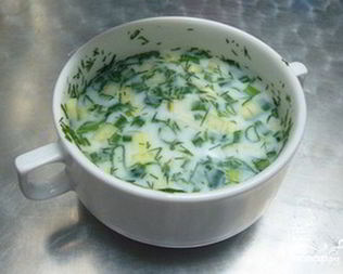 Холодник по-белорусски на кефире