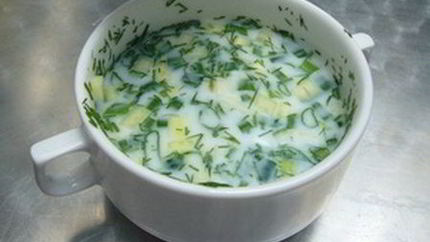 Холодник по-белорусски на кефире