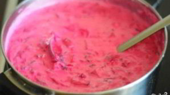 холодник со свеклой на кефире