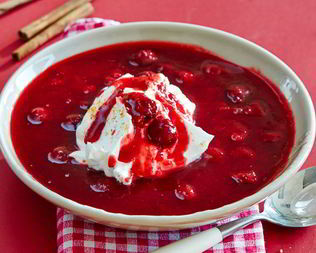 Холодный черешневый суп