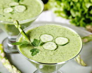 Холодный огуречный крем-суп