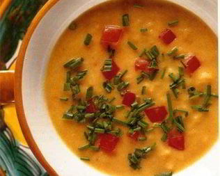 Холодный суп из помидоров