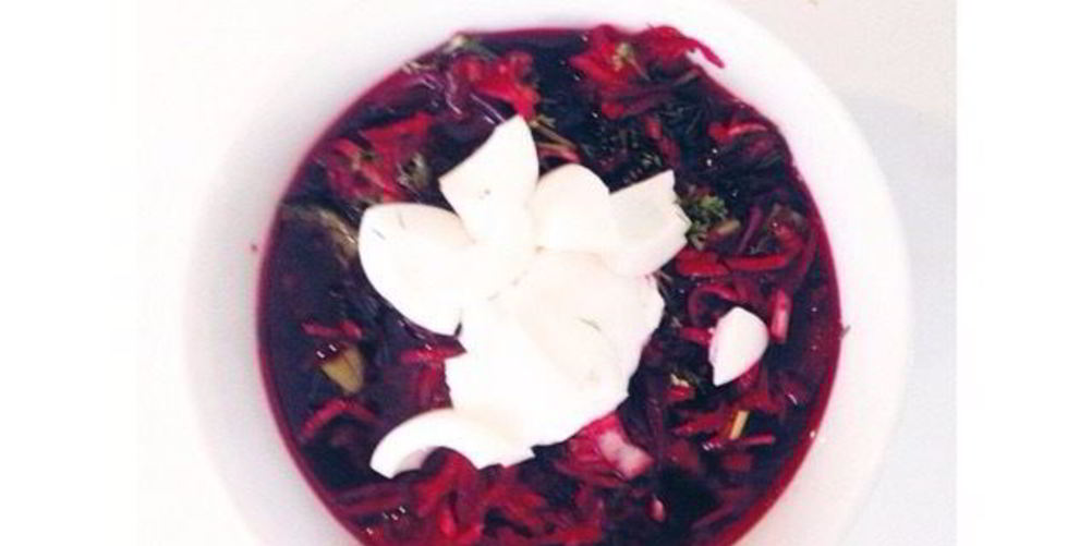 Рецепт холодного супа из свеклы для спортсменов