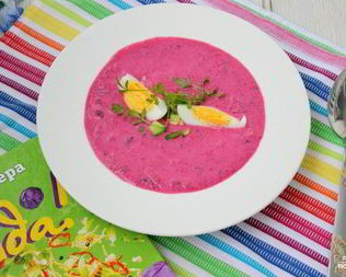 Холодный суп из свеклы