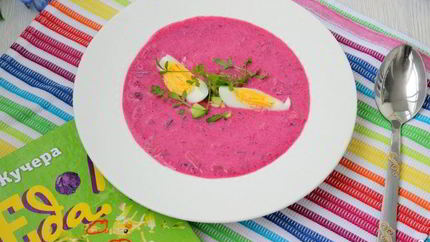 Холодный суп из свеклы