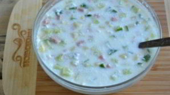 холодный суп на кефире