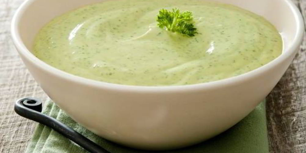 Рецепт холодного супа-пюре из цуккини и козьего сыра