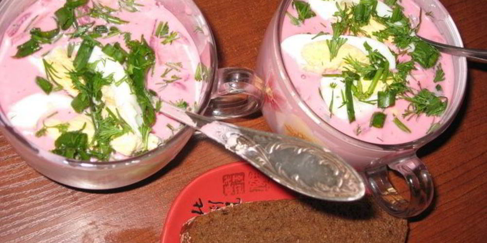 Рецепт холодного супа в латвийском исполнении