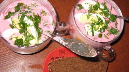 Холодный суп в латвийском исполнении