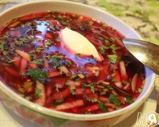 Холодный свекольный суп