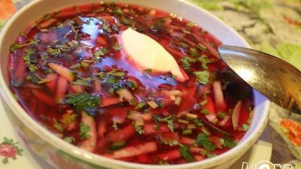 Холодный свекольный суп