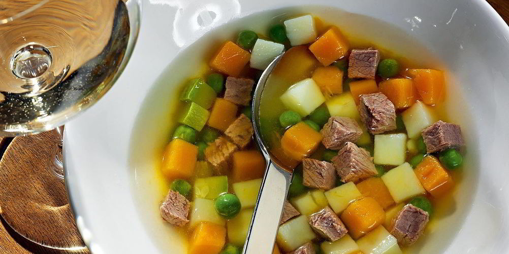 Рецепт холодного тыквенного супа с говядиной