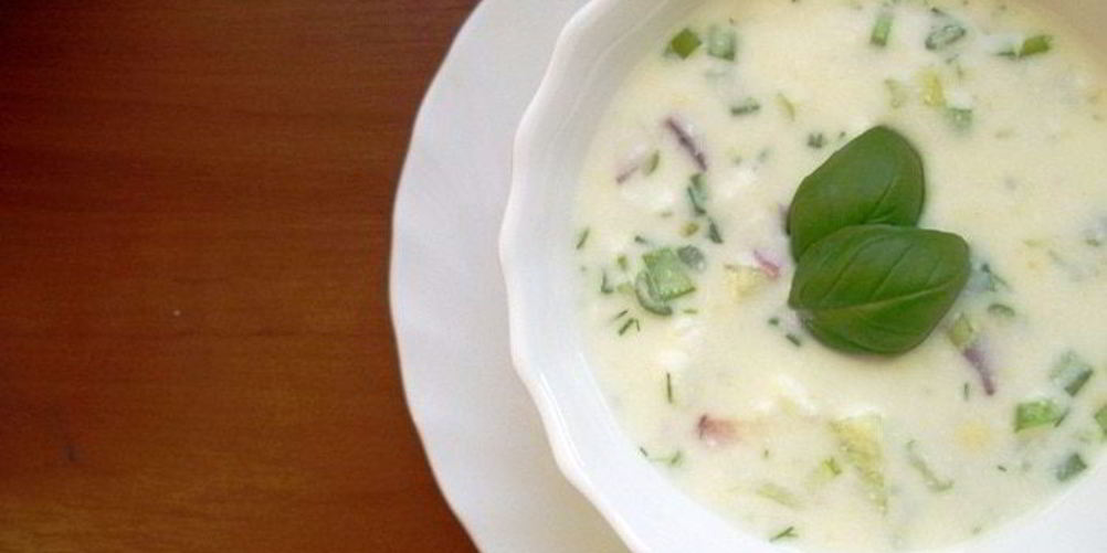 Рецепт окрошки на кефире — легкого холодного супа