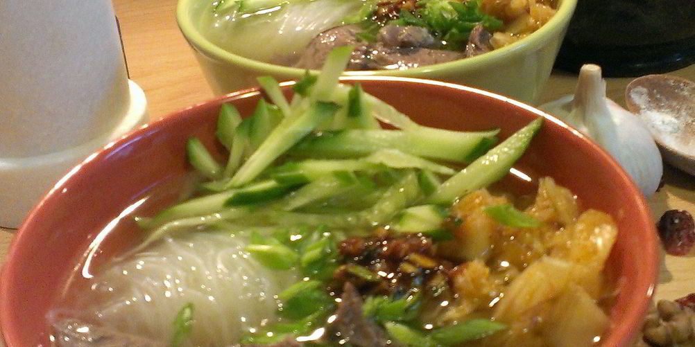 Рецепт острого супа кукси с кимчи