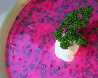 Свекольный холодник с закваской